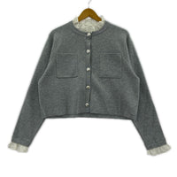 その他トップス weakend. フリルニットカーディガン グレー SIZE 1 1 グレー
