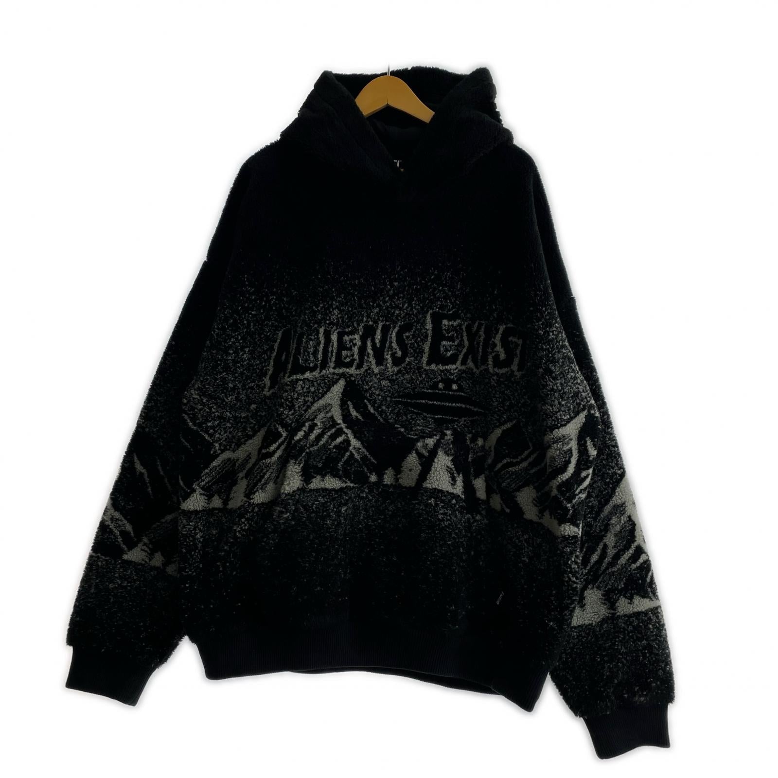 パーカー ALIENS EXIS S-UMMER-TEDDY ボアパーカー (XL) ブラック