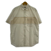 半袖シャツ 90s USA製 ボーダーシャツ L M