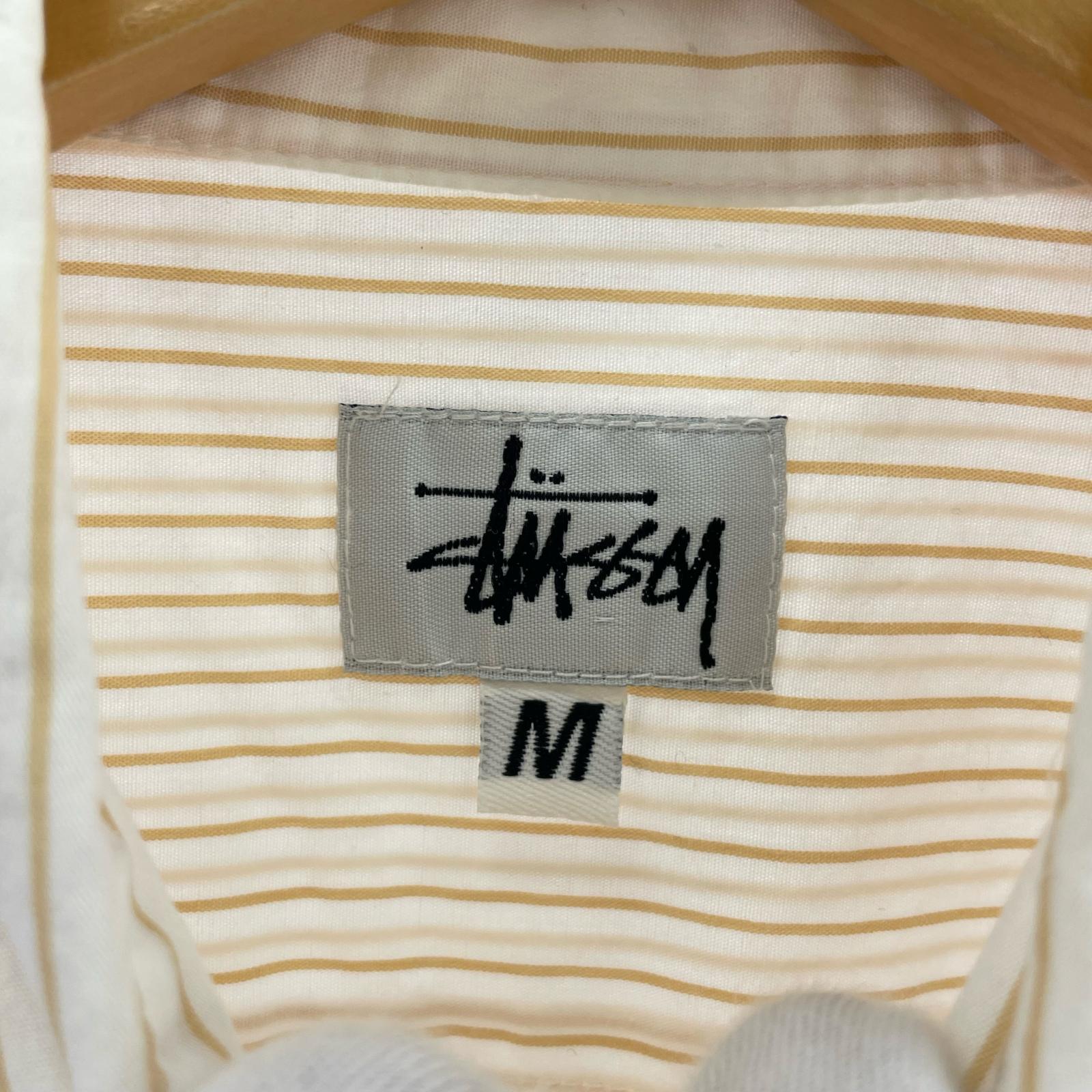 半袖シャツ 90s USA製 ボーダーシャツ L M