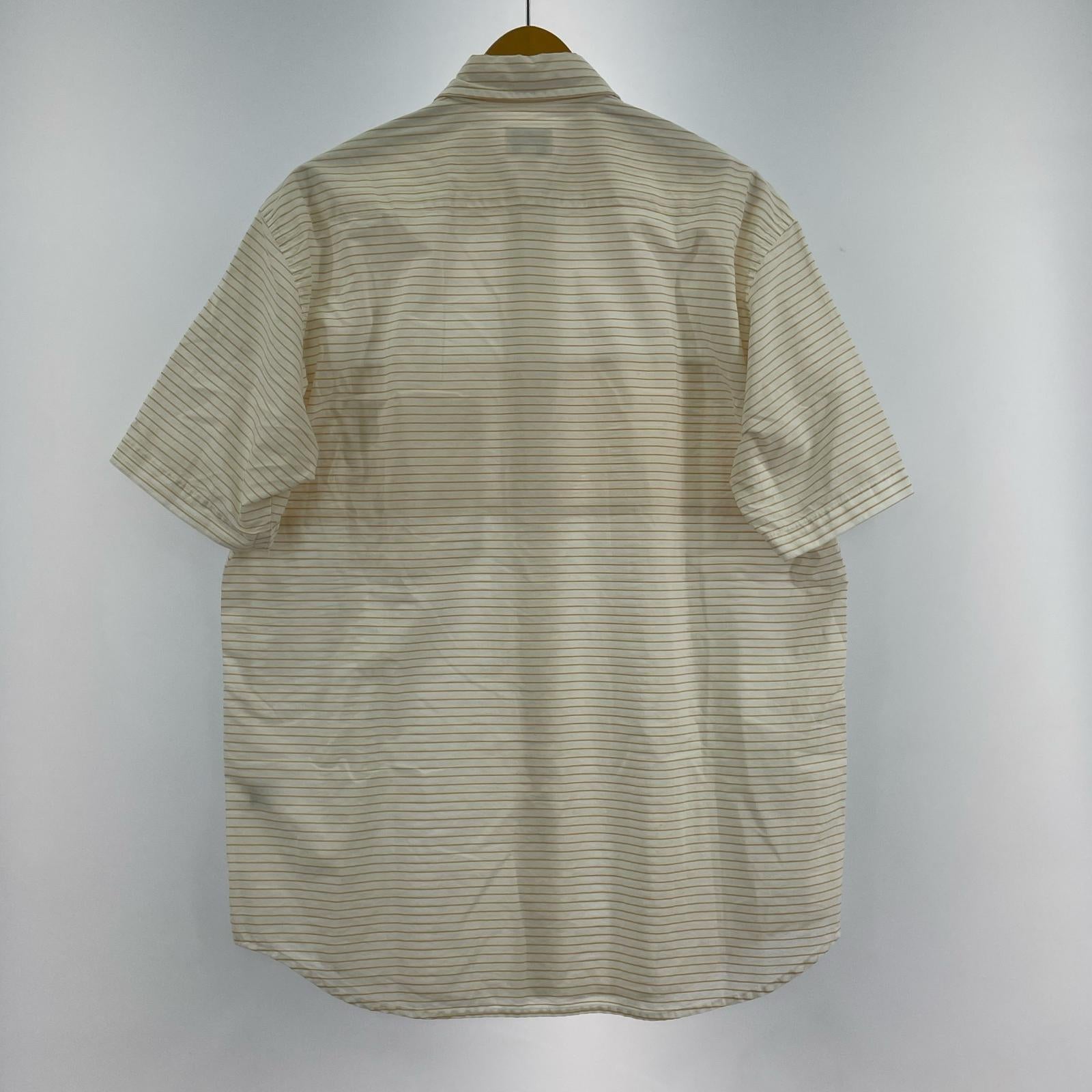 半袖シャツ 90s USA製 ボーダーシャツ L M