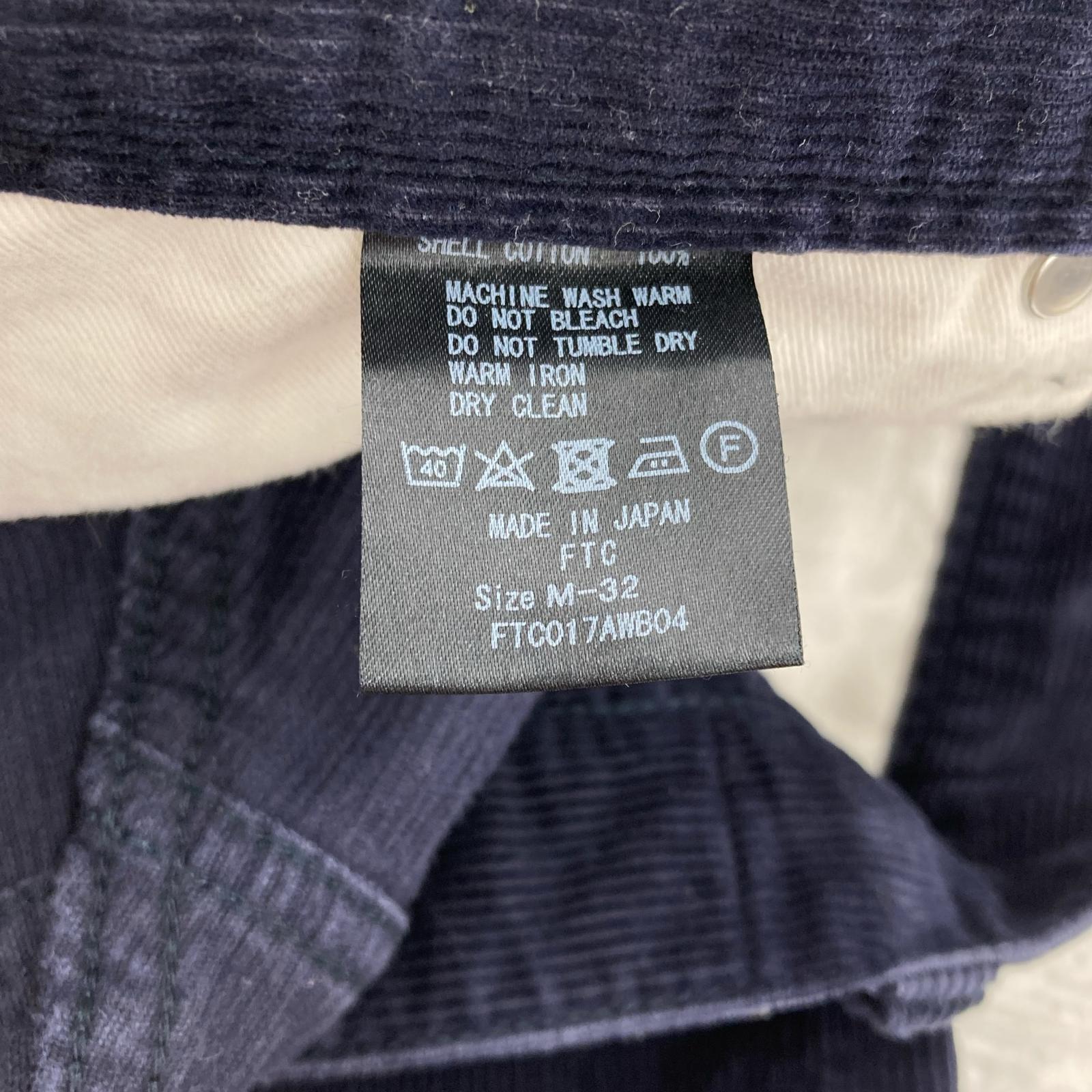 パンツ FTC コーデュロイパンツ M ネイビー M