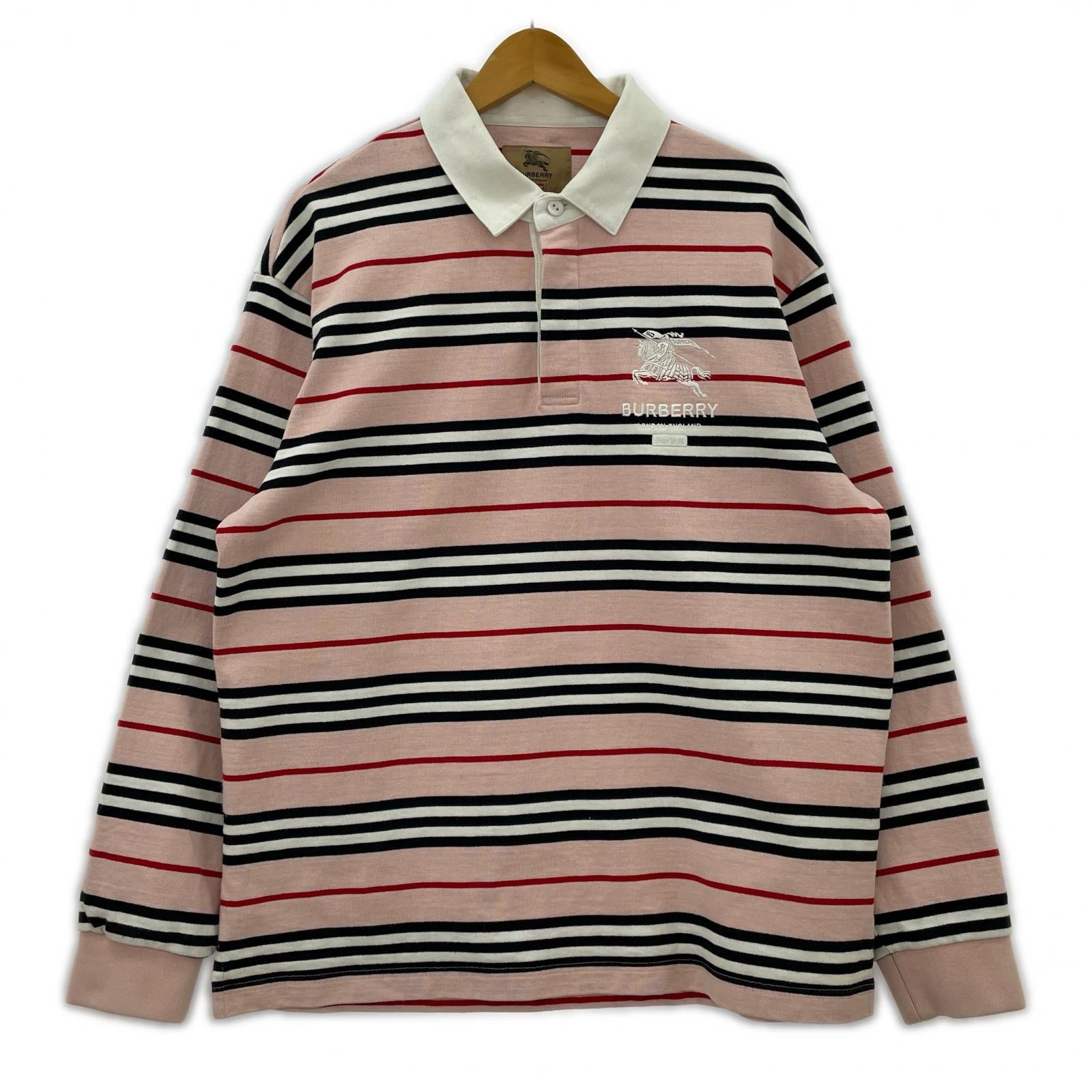 長袖Tシャツ 22SS Rugby Pink ラガーシャツ (M) M ピンク