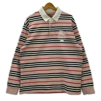 長袖Tシャツ 22SS Rugby Pink ラガーシャツ (M) M ピンク