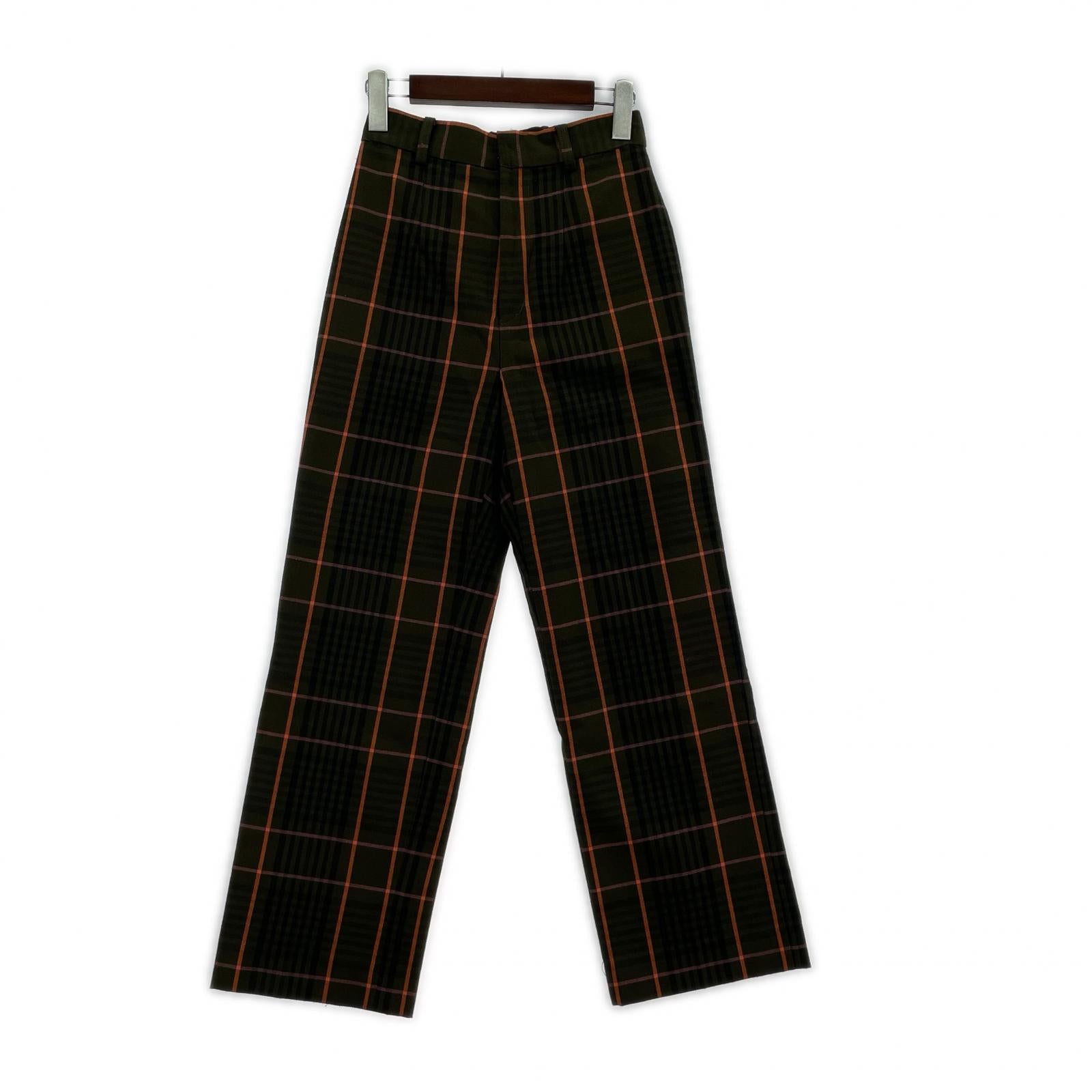 パンツ CHEERFUL CHECK PANTS S