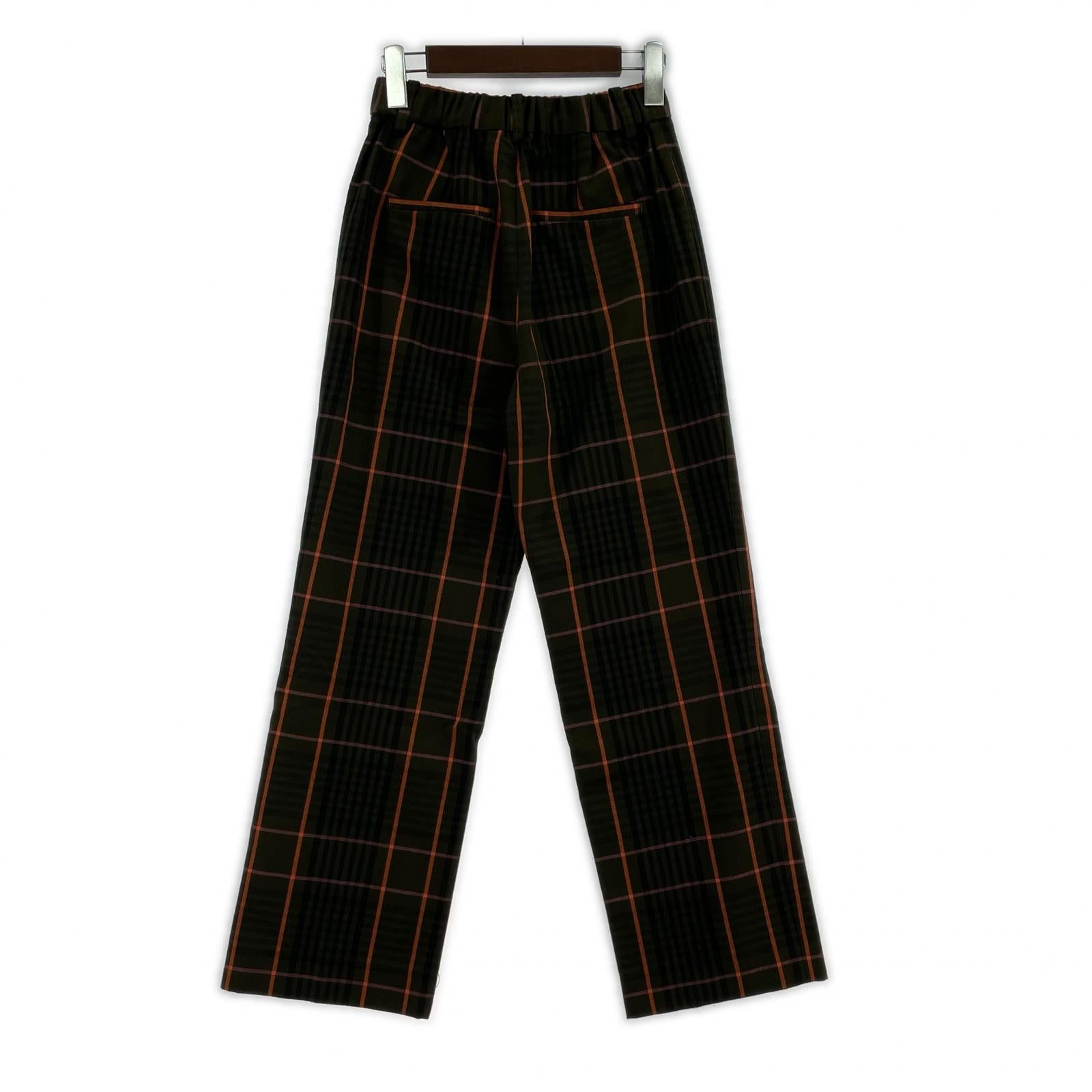 パンツ CHEERFUL CHECK PANTS S