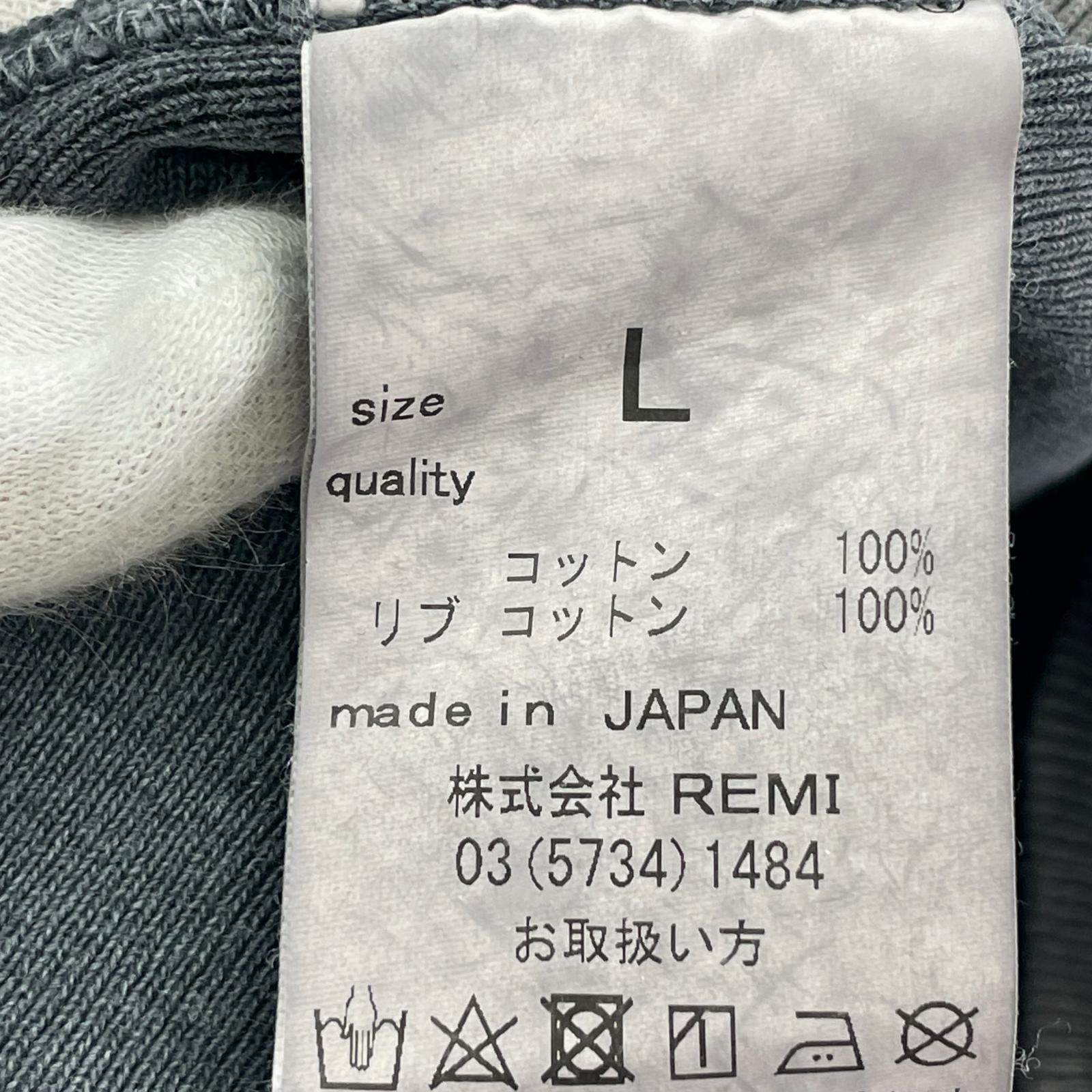 スウェット 加工両Vスウェット L グレー