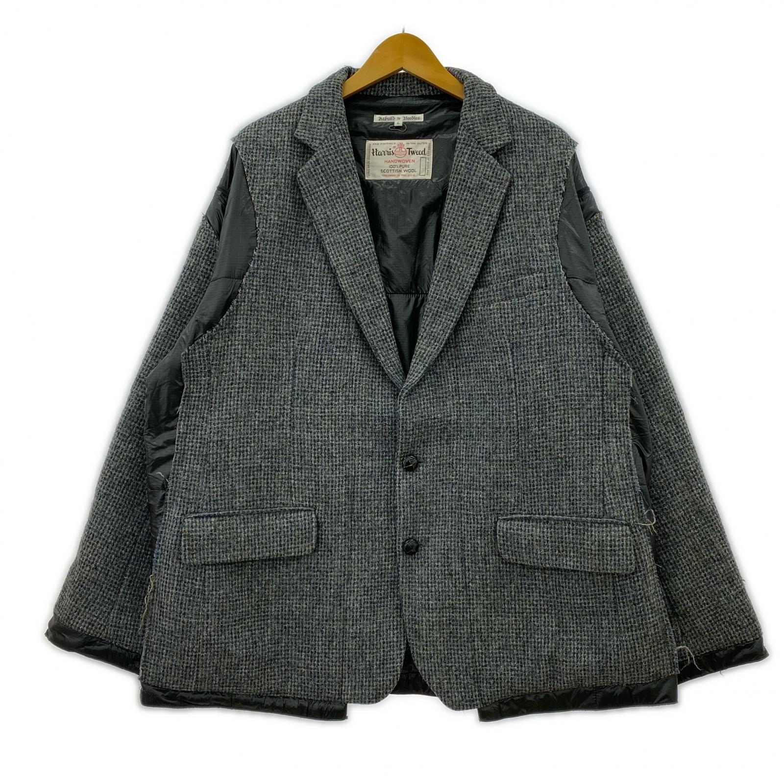 ジャケット Rebuild by Needles HARRIS TWEED 再構築ジャケット L グレー L グレー