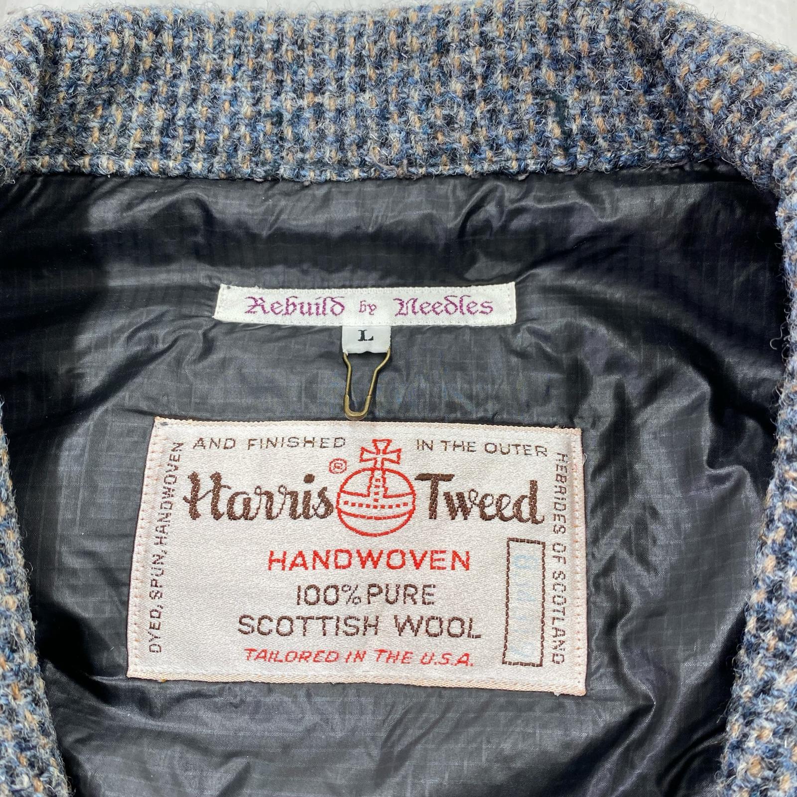 ジャケット Rebuild by Needles HARRIS TWEED 再構築ジャケット L グレー L グレー