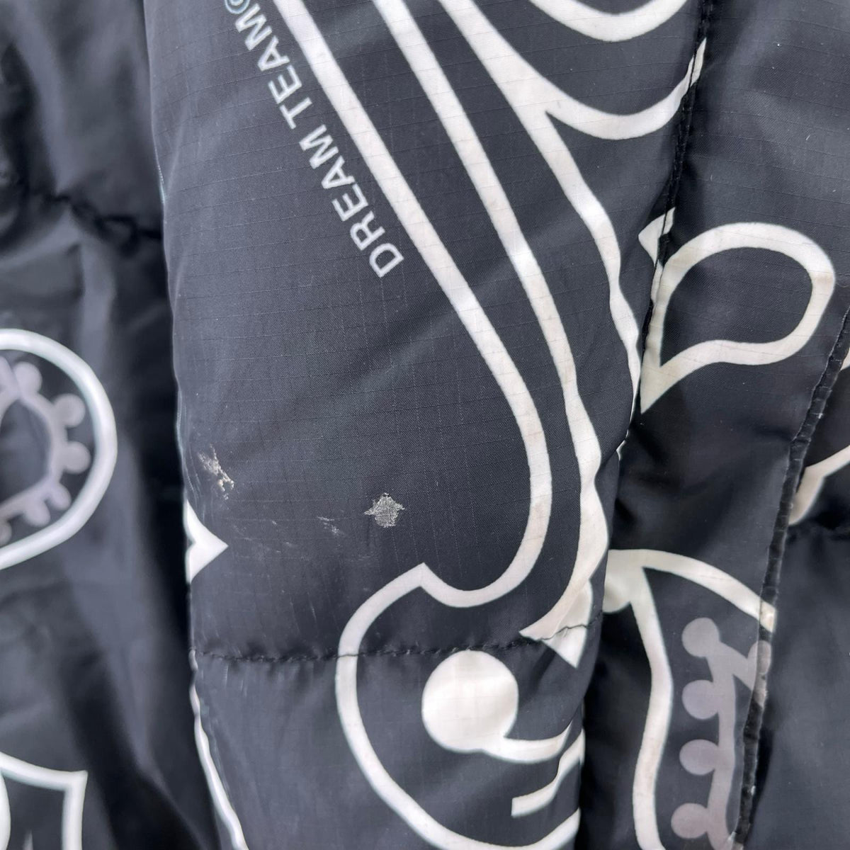 ダウンジャケット BANDANA DOWN JACKET 黒 ブラック