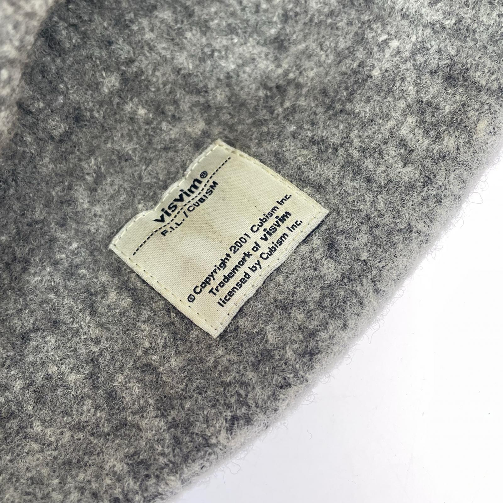 ニットキャップ VISVIM KNIT BEANIE ウールニットビーニー グレー グレー