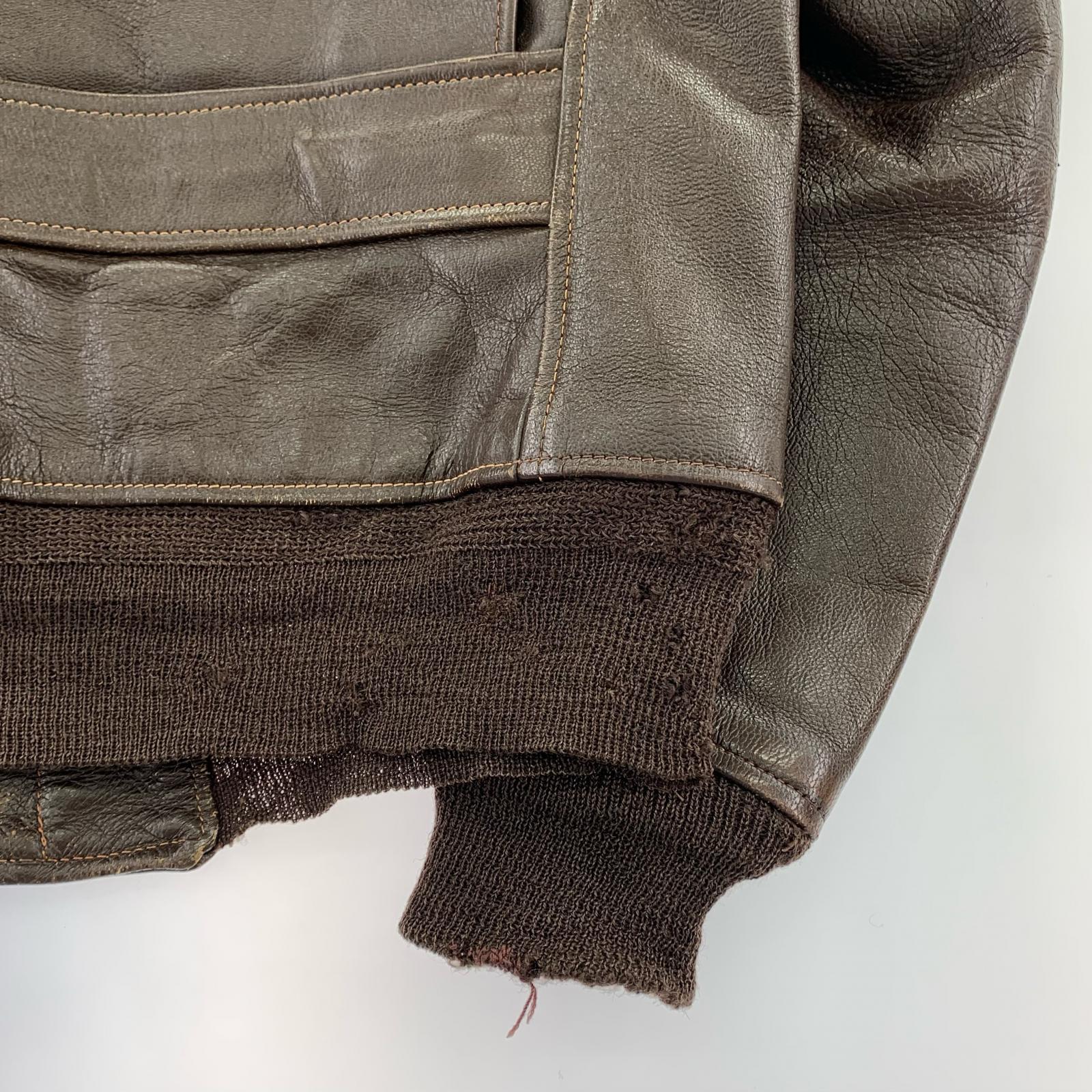 レザージャケット REAL MCCOY M-422A デス ラトラーズ(38) 38 ブラウン
