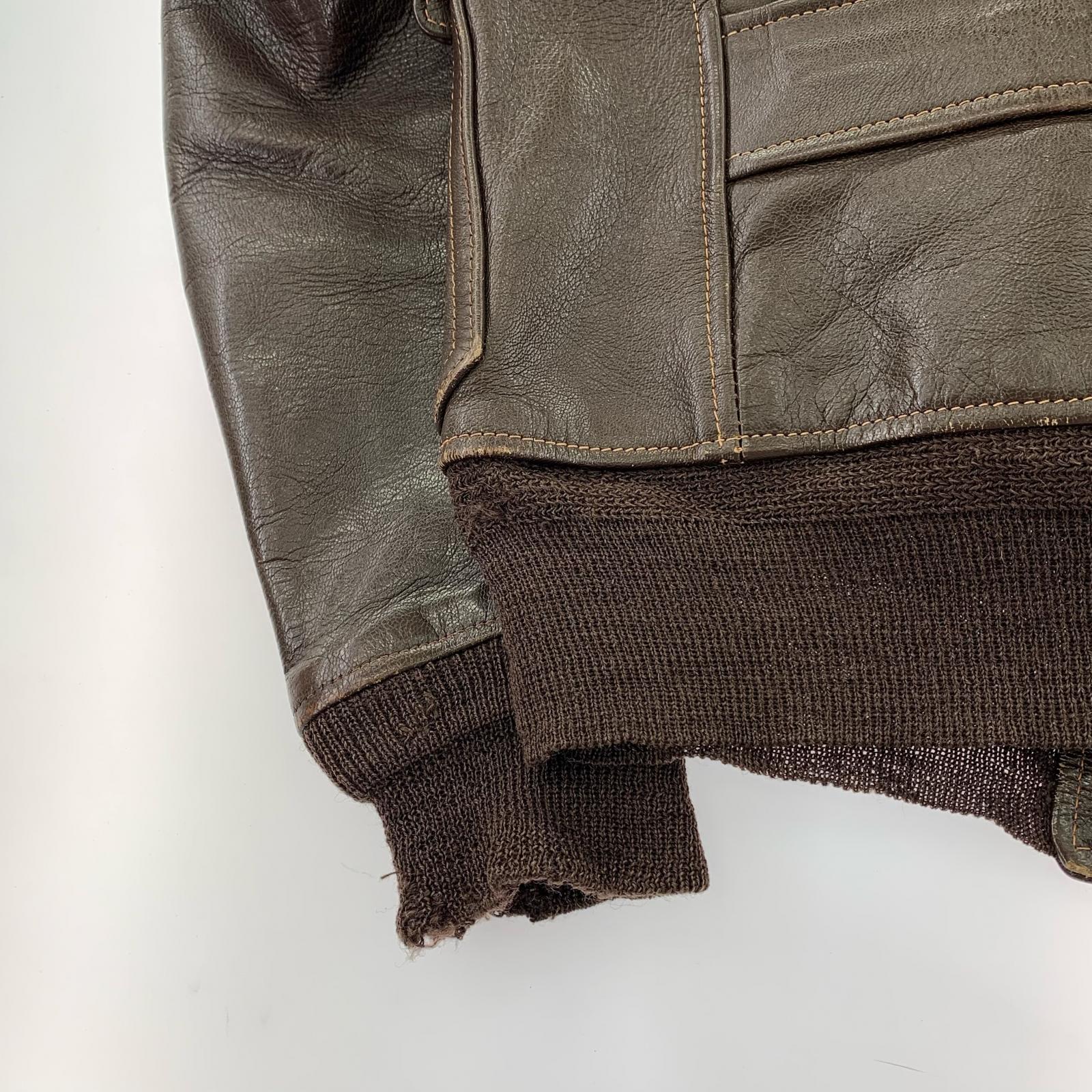 レザージャケット REAL MCCOY M-422A デス ラトラーズ(38) 38 ブラウン