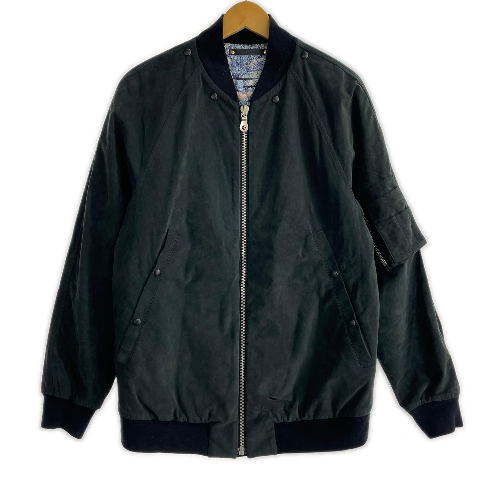 ジャケット Paul Smith スウェードタッチ ボンバージャケット 黒 M ブラック