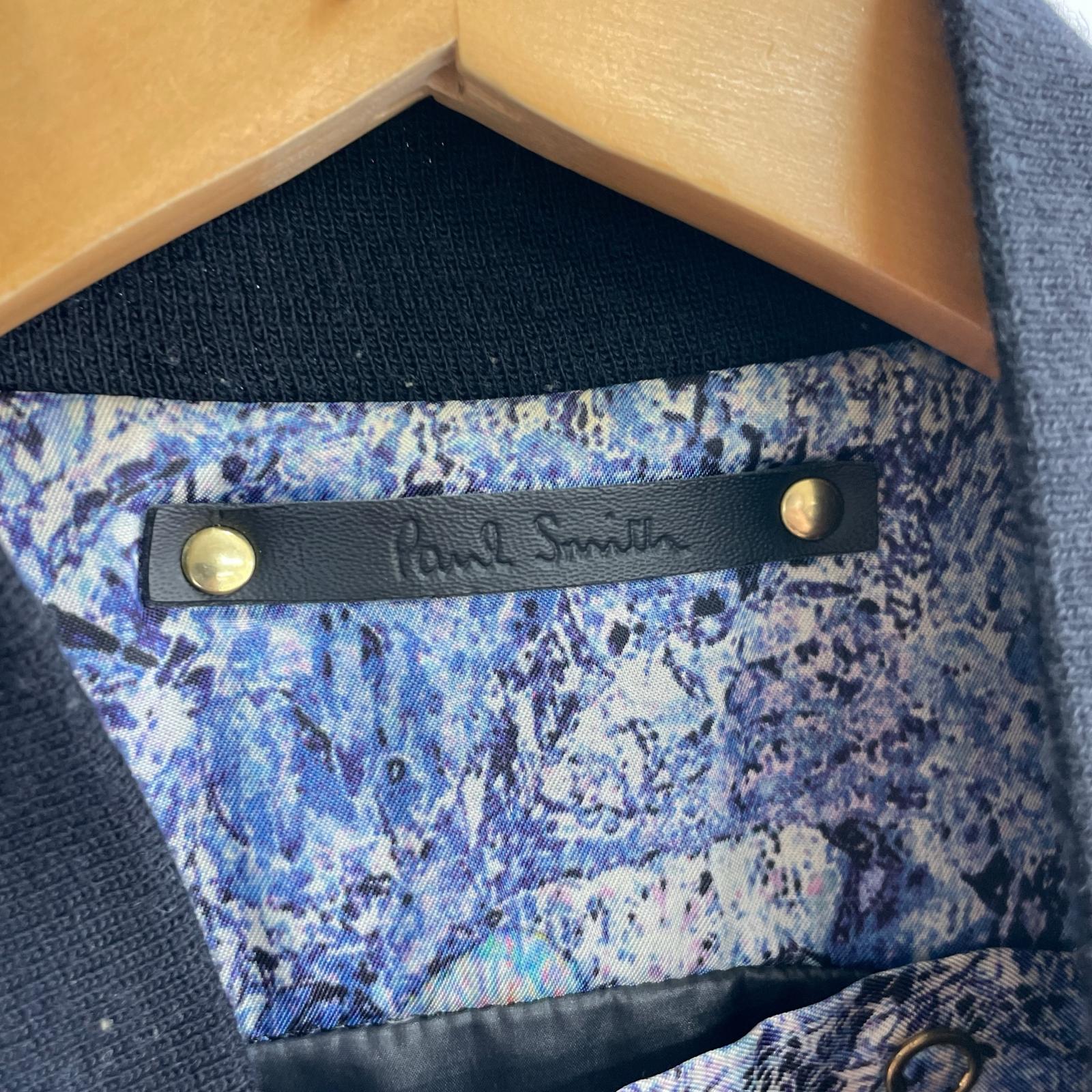 ジャケット Paul Smith スウェードタッチ ボンバージャケット 黒 M ブラック