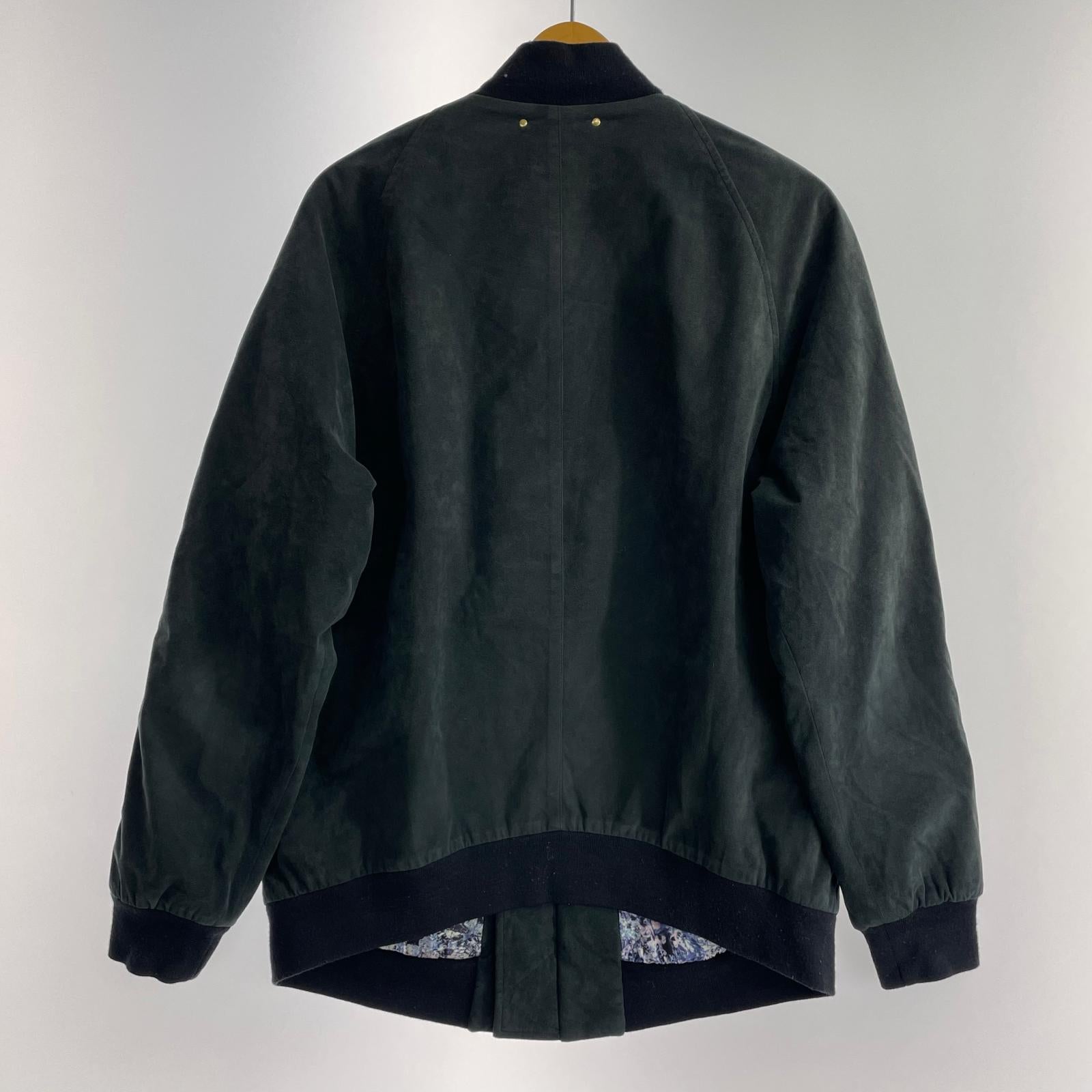 ジャケット Paul Smith スウェードタッチ ボンバージャケット 黒 M ブラック