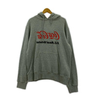 パーカー COCA-COLA MIRROR LOGO HOODIE 灰 (L) L グレー