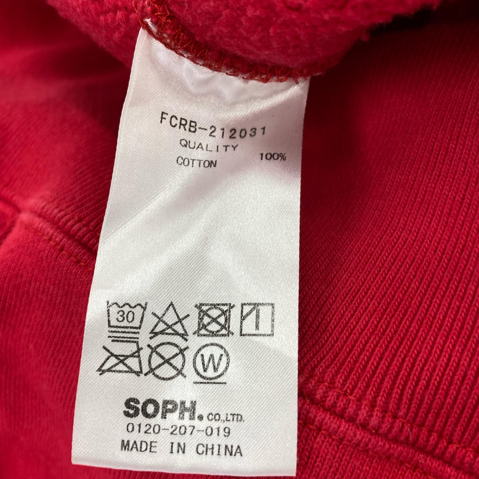 パーカー LOGO PULL OVER 赤 (XL) レッド