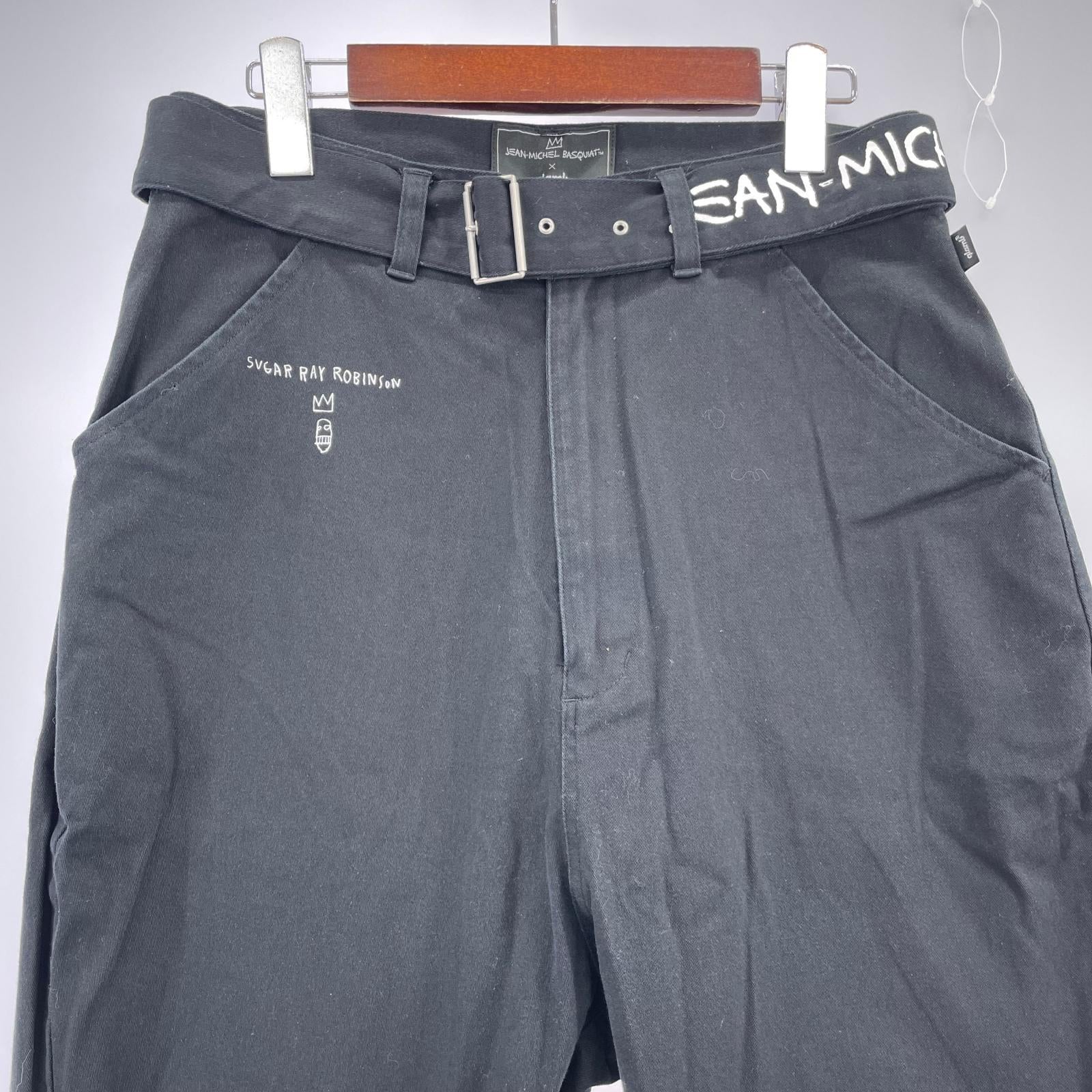 パンツ glamb ×JEAN MICHEL BASQUIAT PANTS 1 BLK 1 ブラック