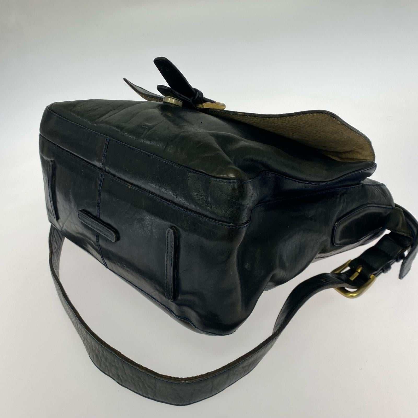 ショルダーバッグ HIROFU レザーショルダーバッグ ブラック ブラック