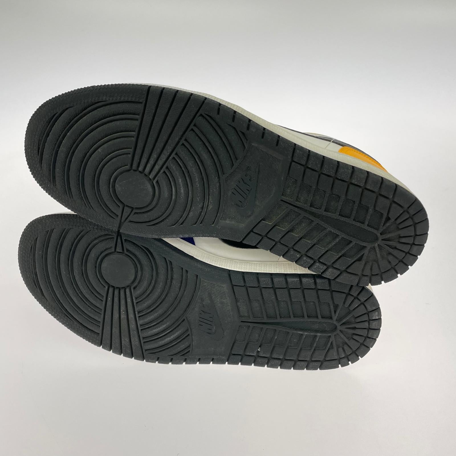 スニーカー JORDAN 1 LOW "WHITE/NAVY/YELLOW" 27.0 27cm (US9 UK8 1/2 EU44) マルチカラー
