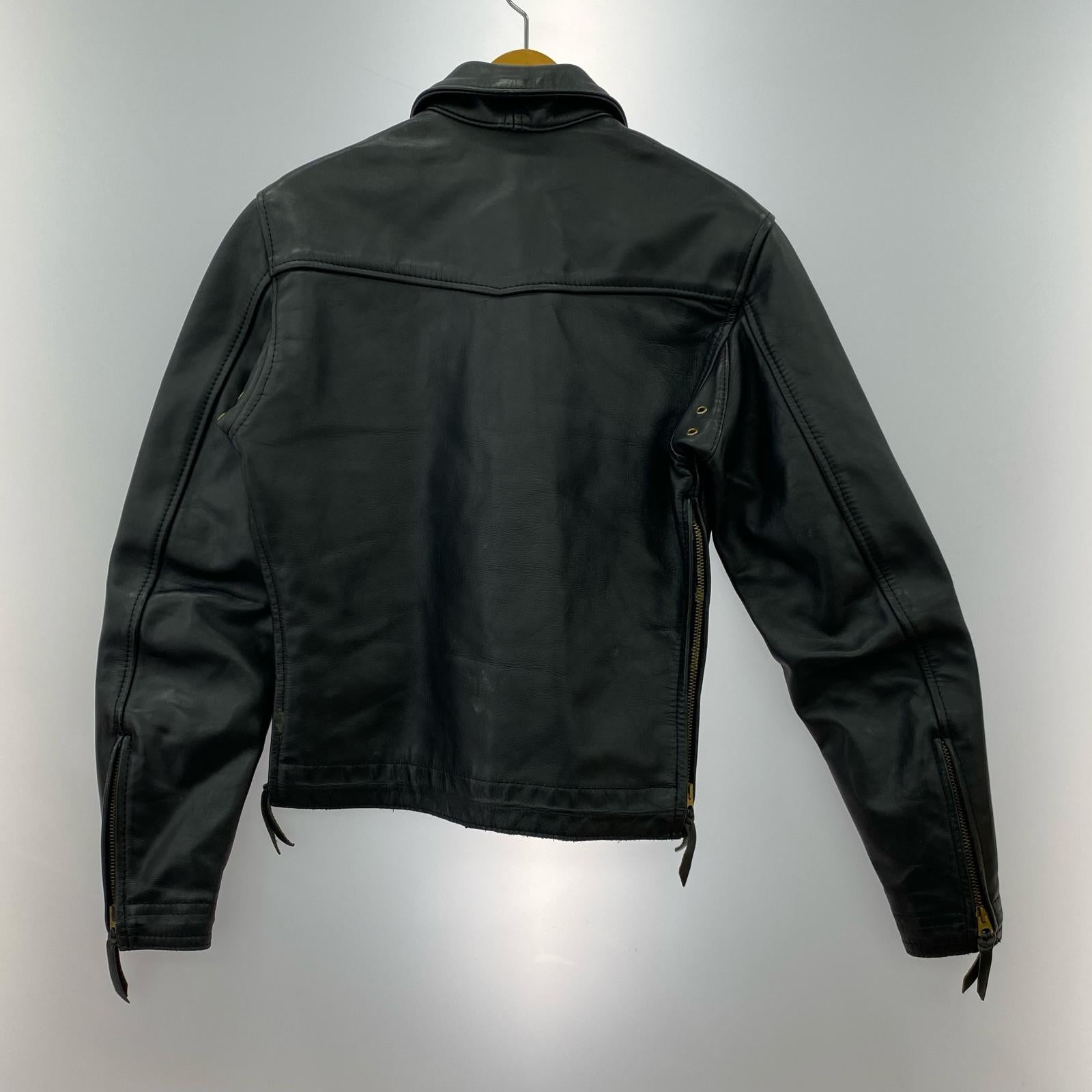 レザージャケット プルオーバー レースアップレザージャケット 36 36 ブラック