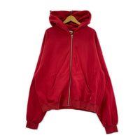 パーカー BIO FADED MONSTER ZIP HOODIE RED L レッド
