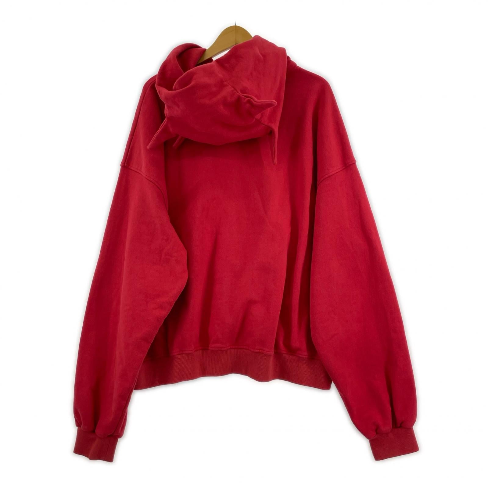 パーカー BIO FADED MONSTER ZIP HOODIE RED L レッド