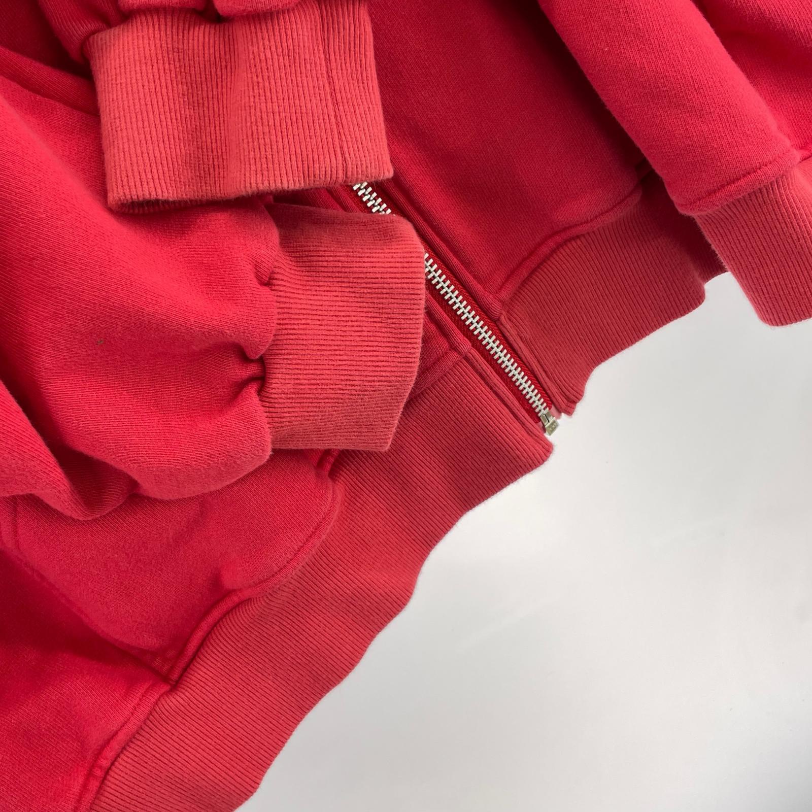 パーカー BIO FADED MONSTER ZIP HOODIE RED L レッド
