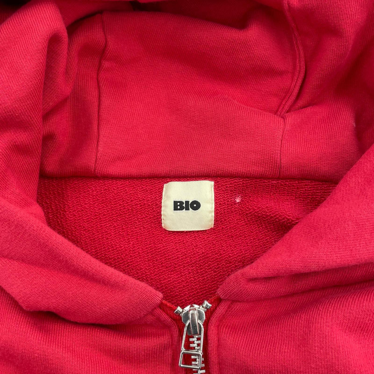 パーカー BIO FADED MONSTER ZIP HOODIE RED L レッド