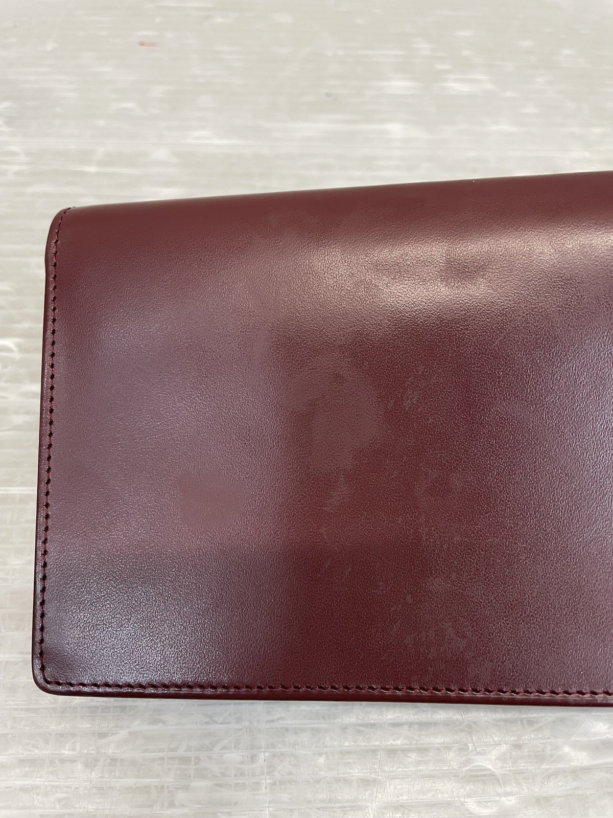 Cartier マストライン ロングウォレット ボルドー