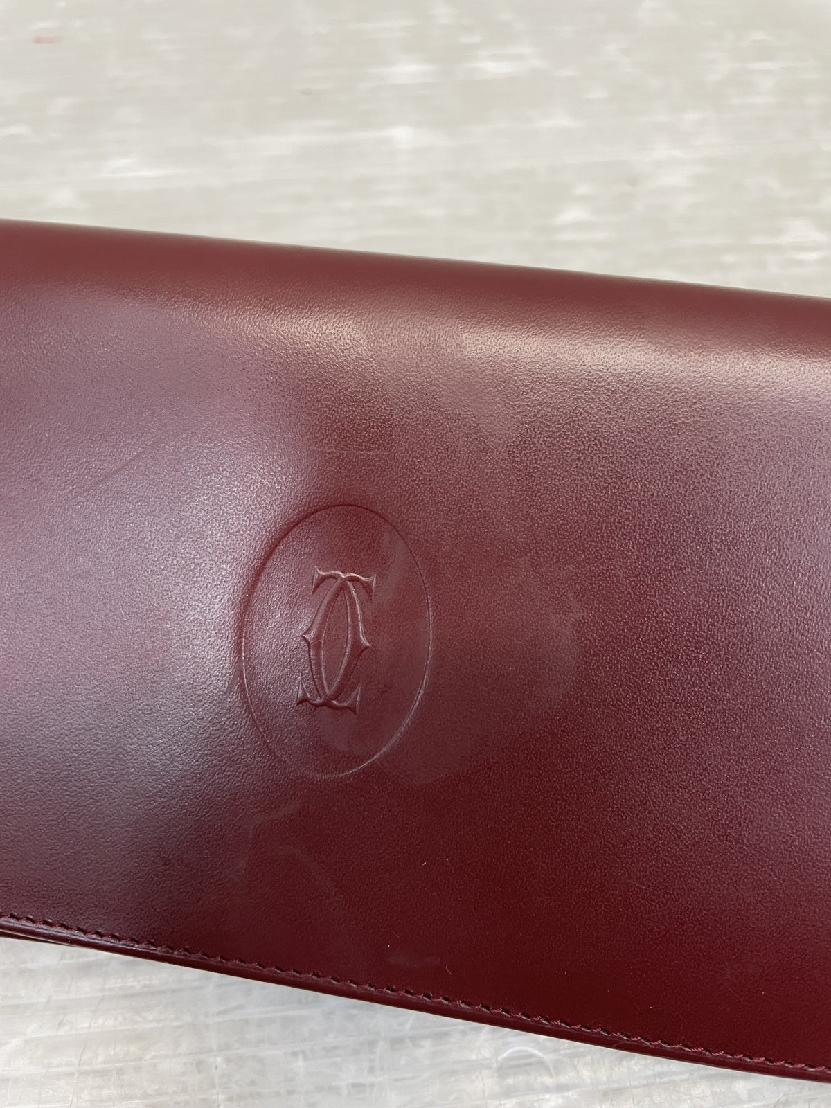 Cartier マストライン ロングウォレット ボルドー