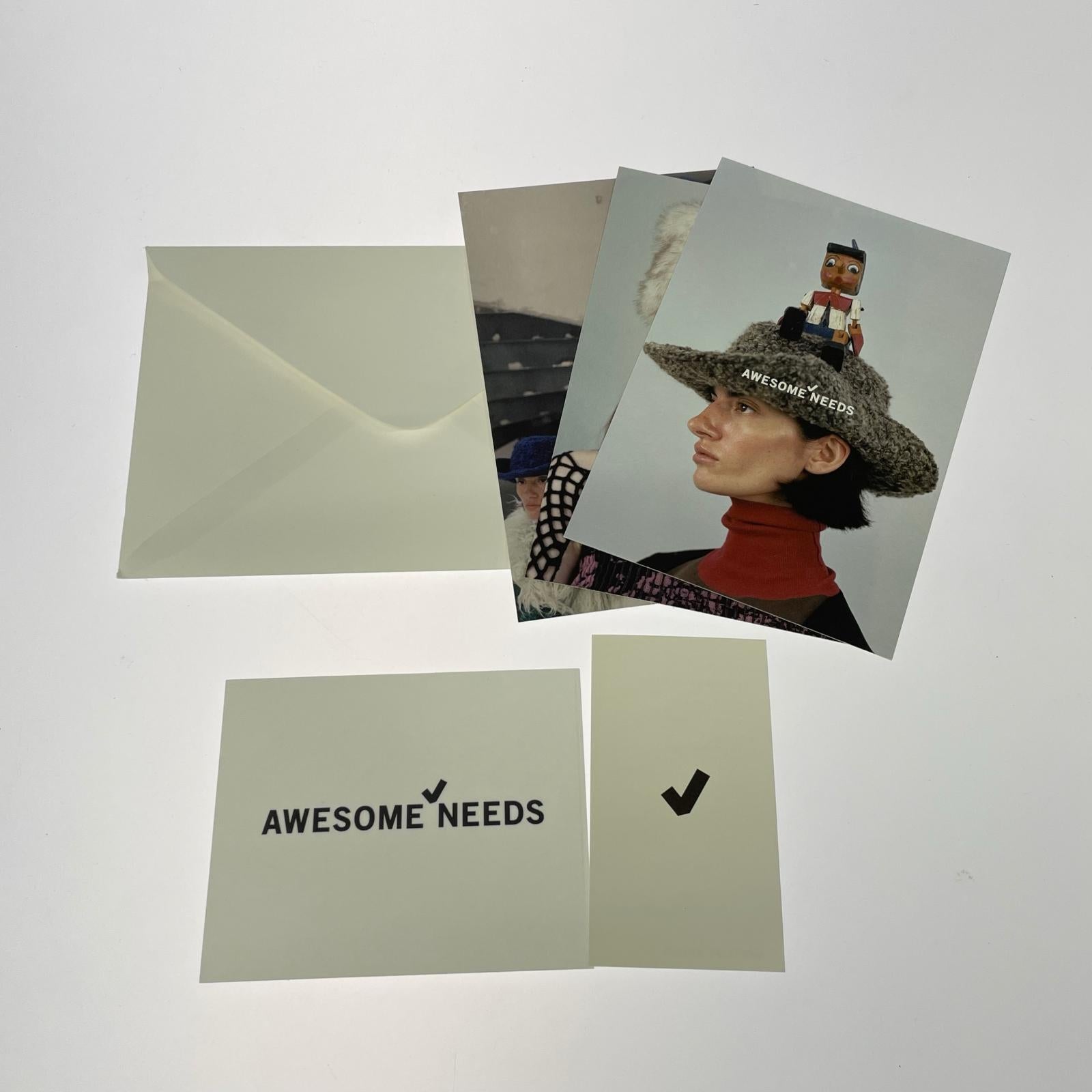 キャップ AWESOME NEEDS 白 ホワイト