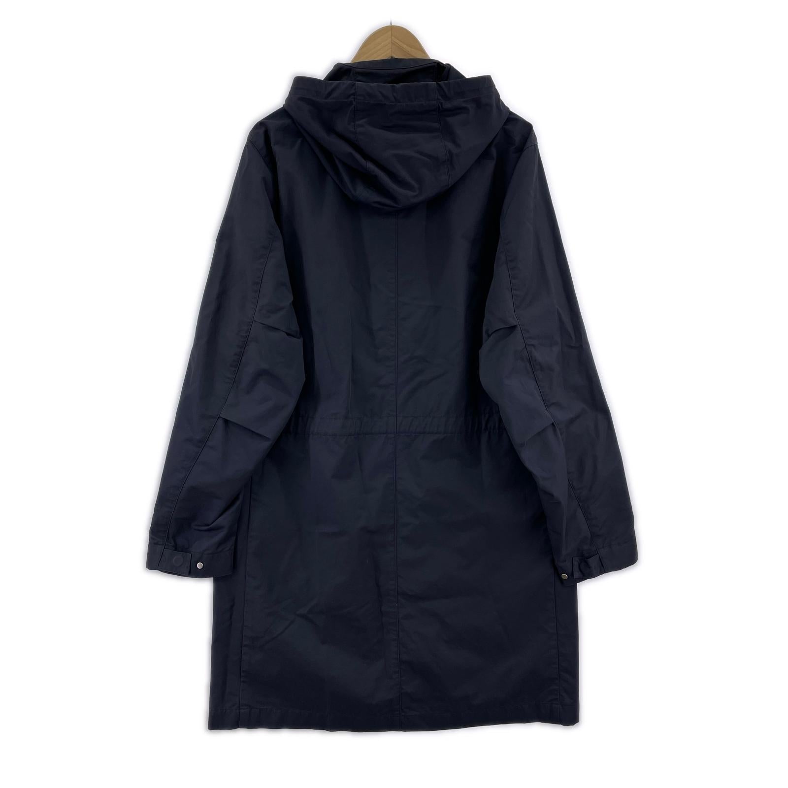 ジャケット ナイロン フーディ コート 紺 XS