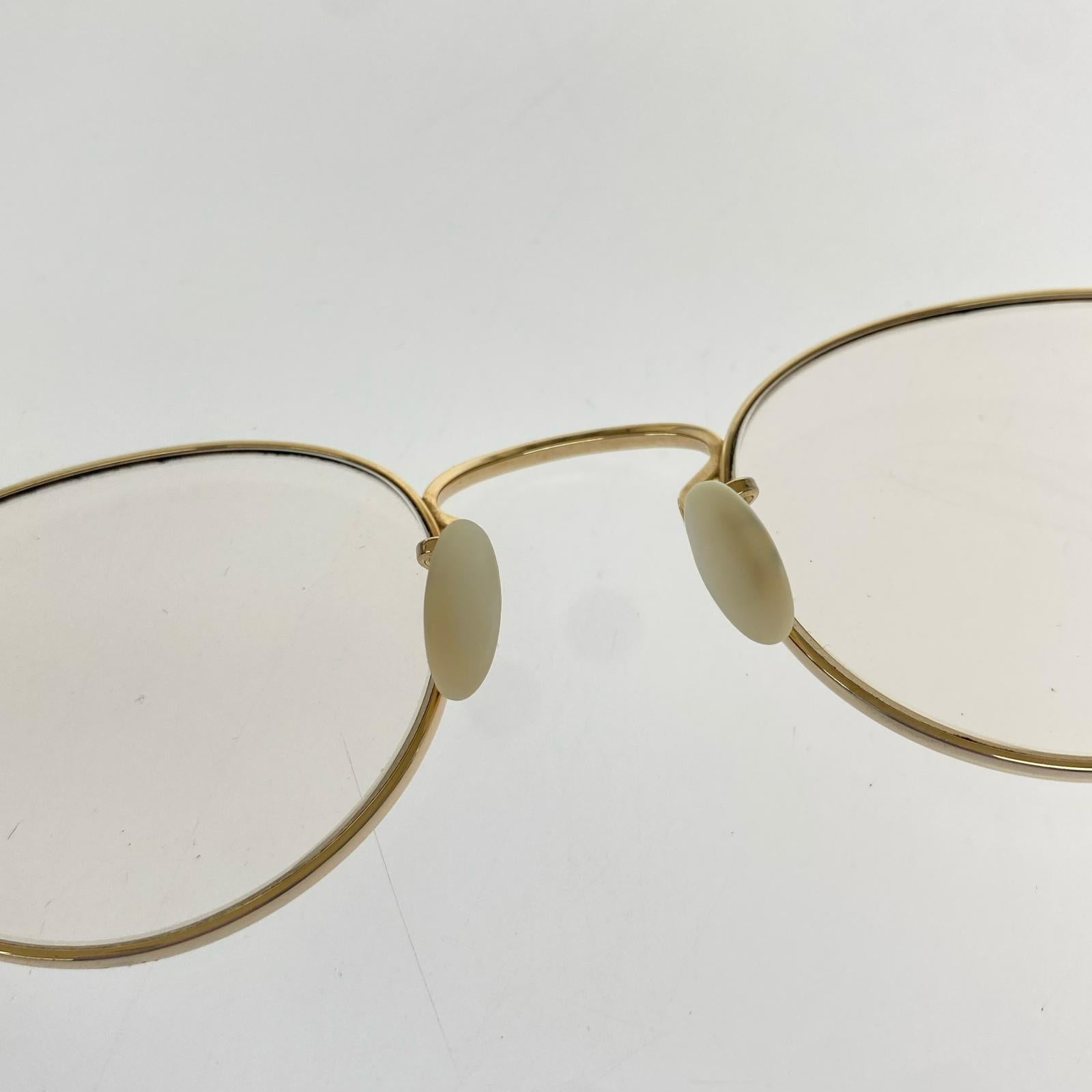 その他アクセサリー OBJ vintage ボストンシェイプ 金属フレーム ゴールド