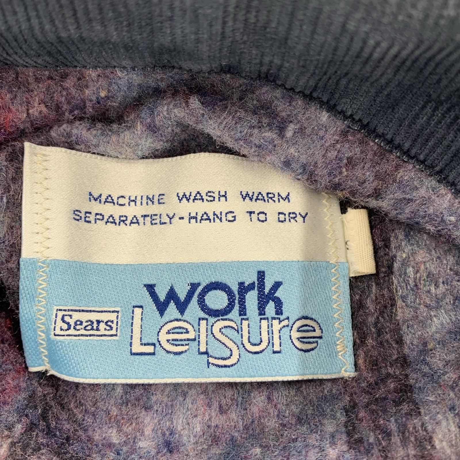 ジャケット 70s Sears WORK 'N LEISURE デニム カバーオール S S ブルー