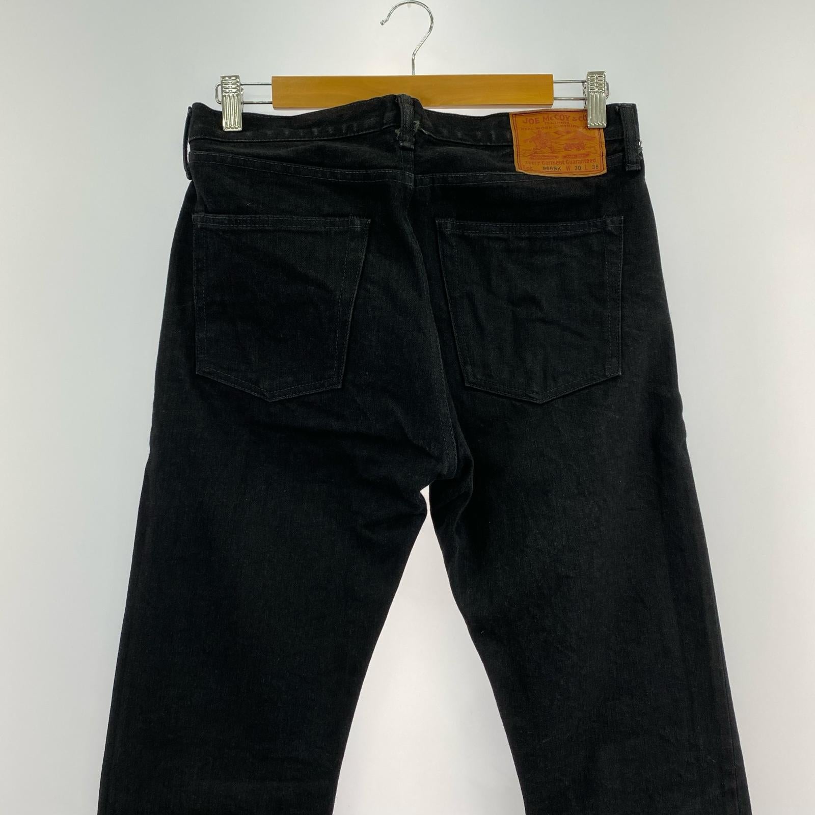 デニムパンツ 966BK ブラックデニム W30 30 ブラック