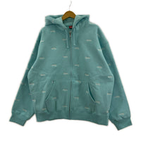 パーカー Repeat Script Zip Up Hooded Sweatshirt