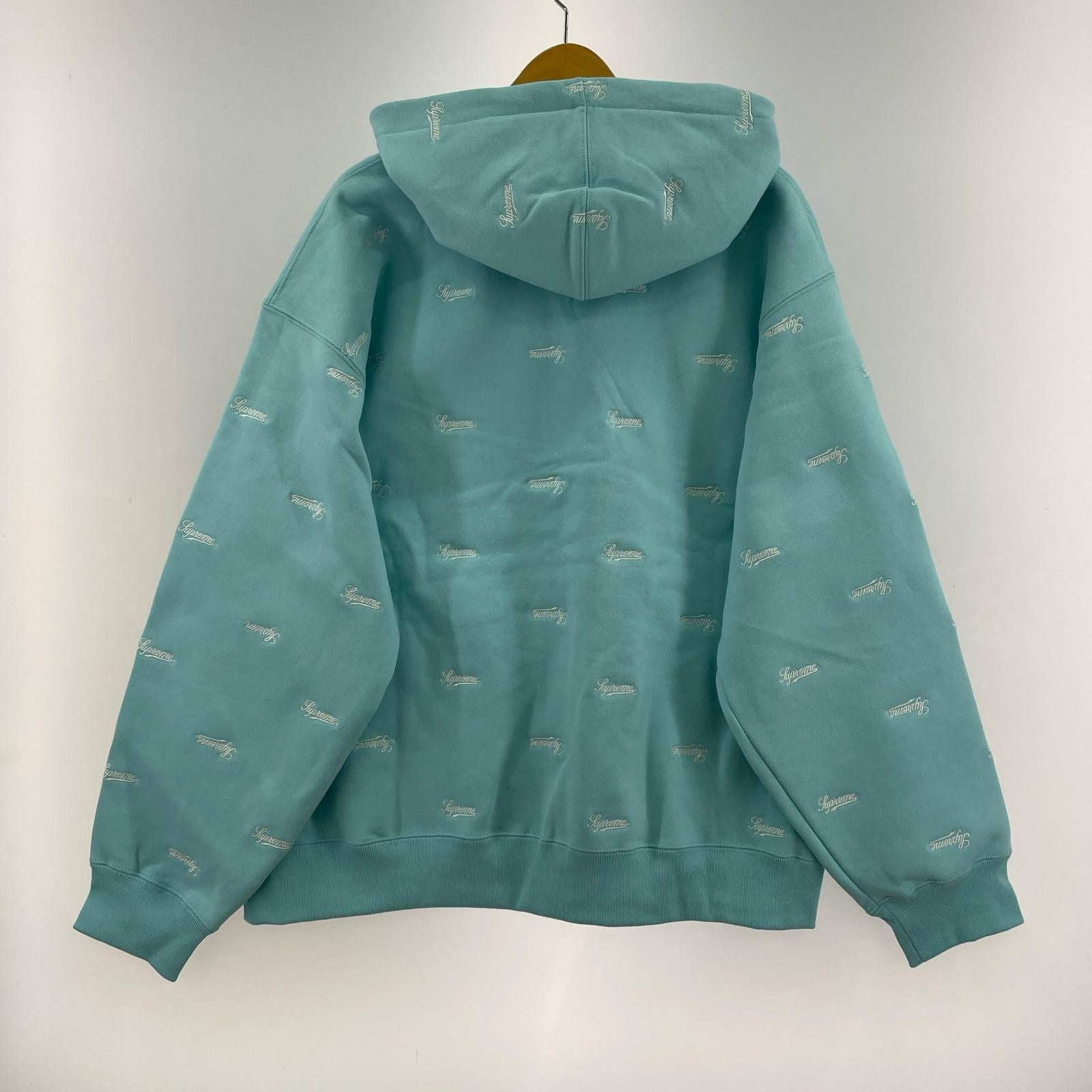 パーカー Repeat Script Zip Up Hooded Sweatshirt