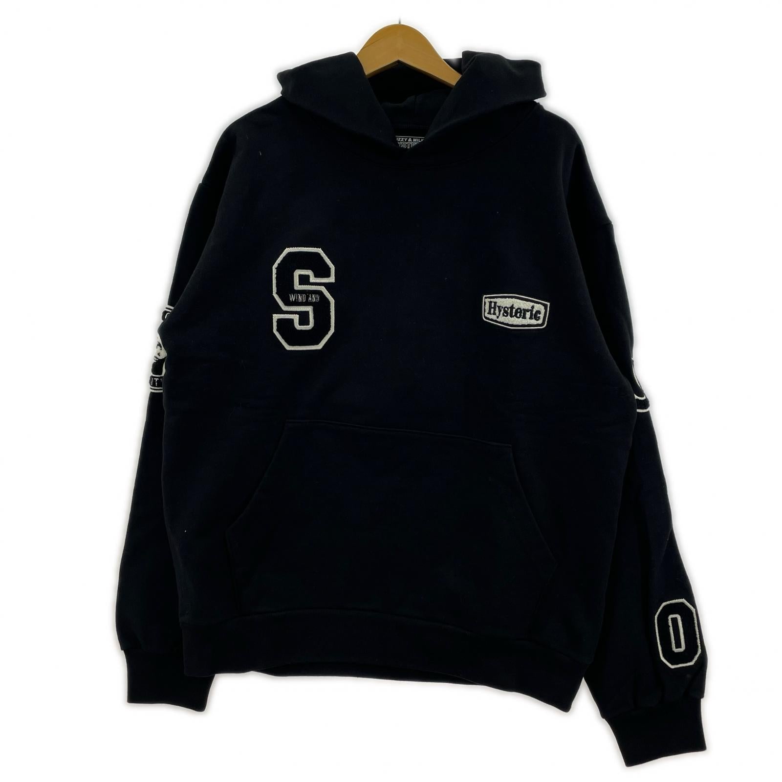 パーカー ×WIND AND SEA VARSITY HOODIE (L) L ブラック