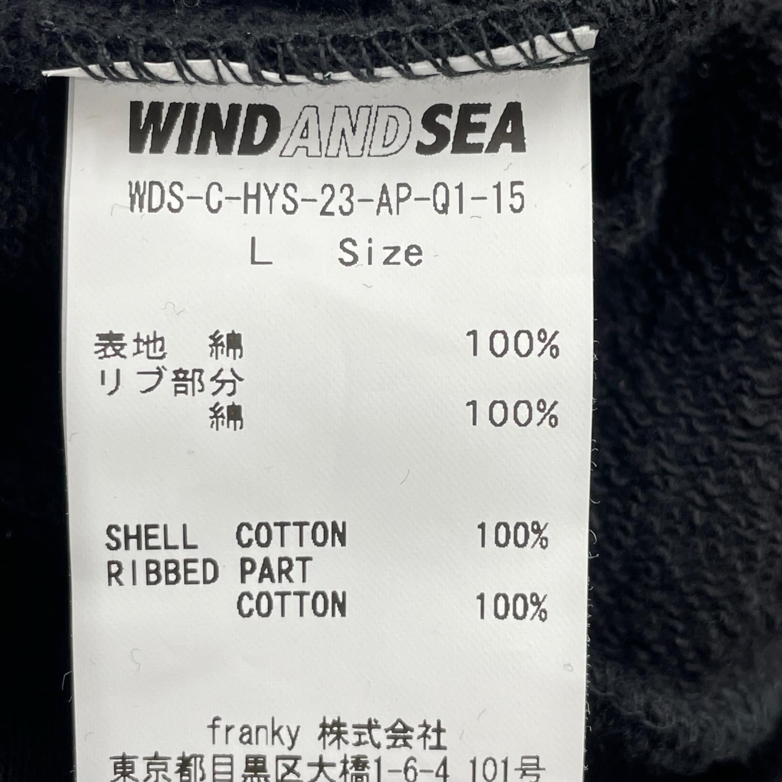 パーカー ×WIND AND SEA VARSITY HOODIE (L) L ブラック
