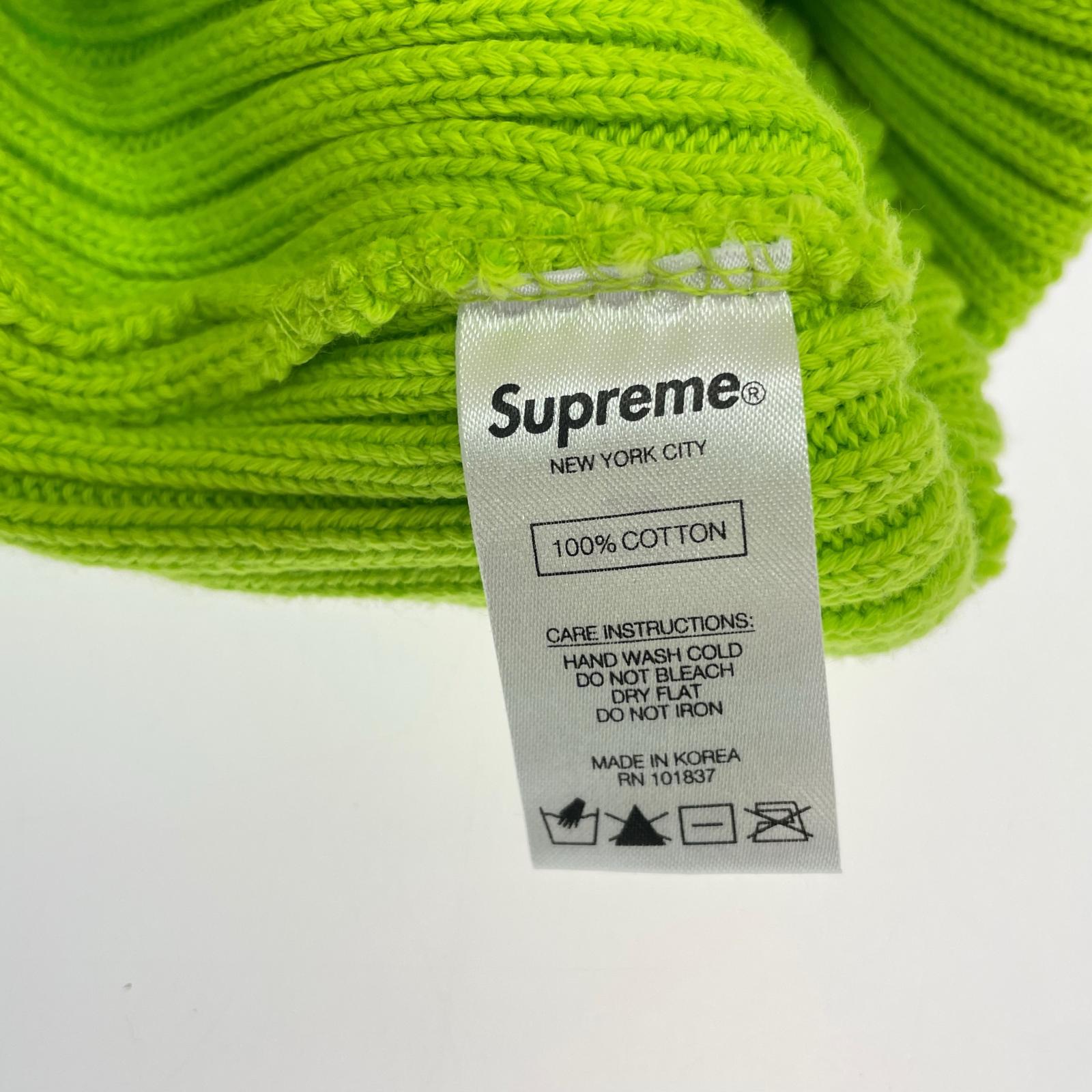 ニットキャップ 19SS Overdyed Beanie 黄緑 グリーン