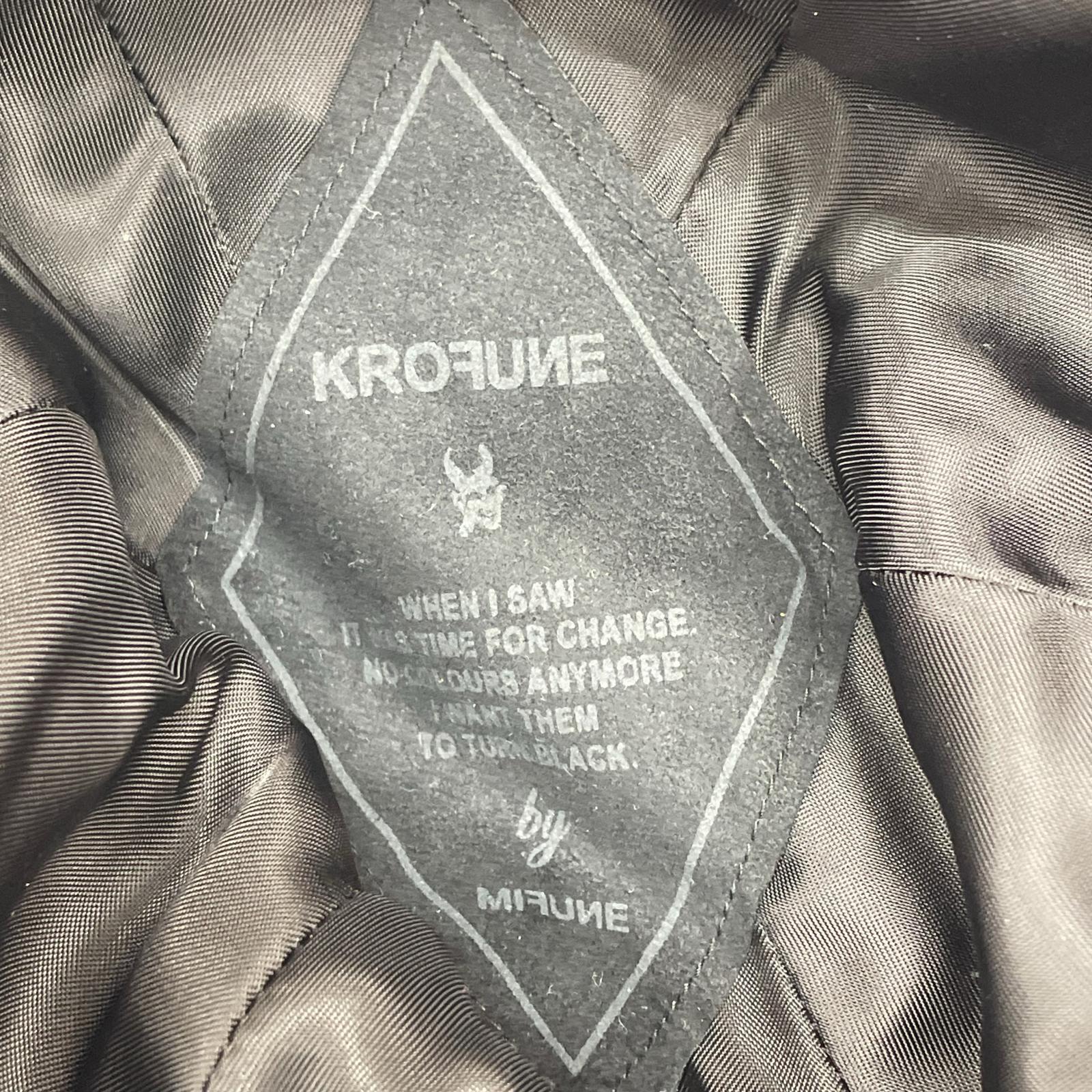 ハット 00s KROFUNE モヒカン ワイヤー ストローハット 黒 ブラック