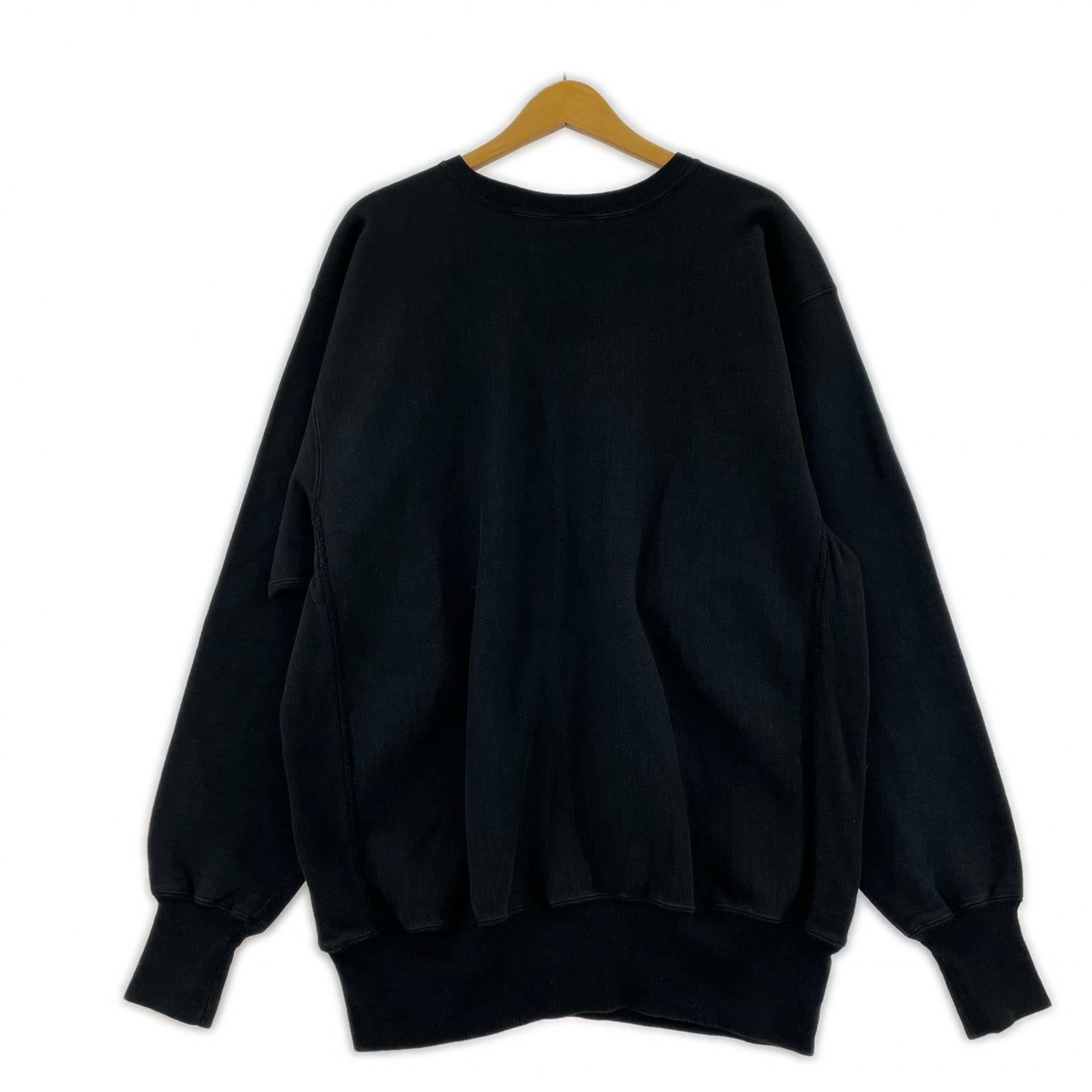 スウェット 90s リバースウィーブ カレッジロゴ (XXL) ブラック ブラック