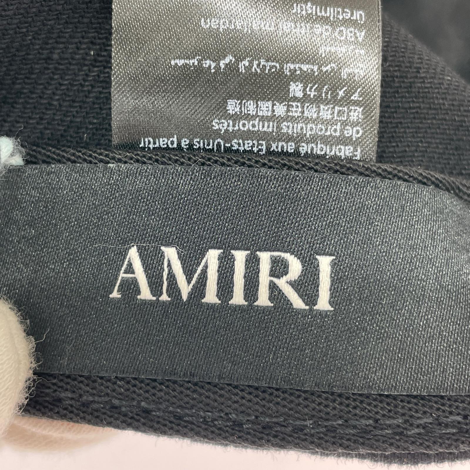 キャップ AMIRI Varsity Patch MA 刺繍6パネルキャップ OS ブラック ブラック