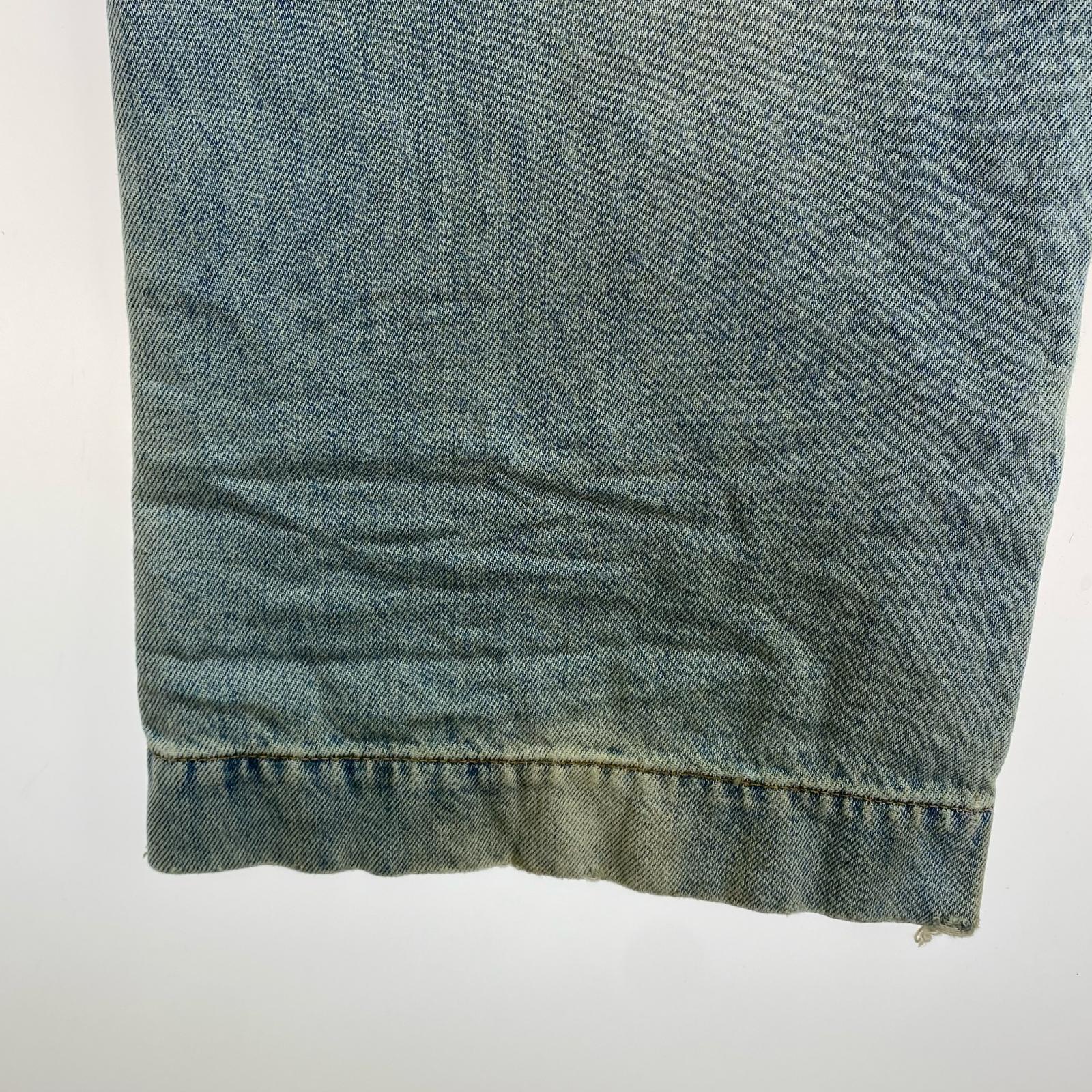 デニムパンツ AMIRI 26SS MX1 STRAIGHT FLARE JEAN 32 サックス 32 ブルー
