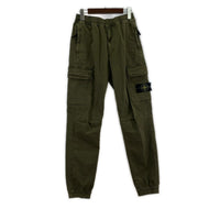 パンツ STONE ISLAND TYPE RE-T ガーメントダイ ストレッチカーゴパンツ W29 オリーブ 29