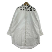 長袖シャツ MM6 26SS プリントロングシャツ 16Y ホワイト ホワイト