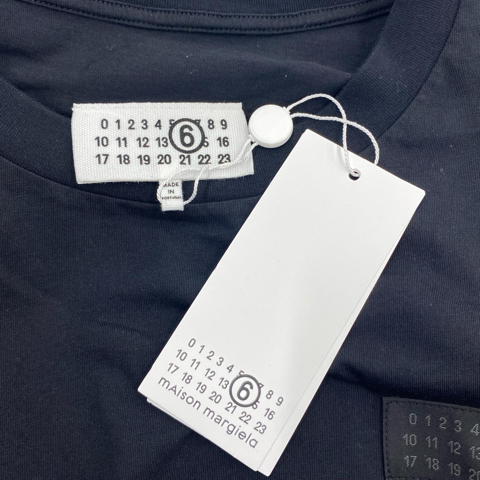 長袖Tシャツ MM6 Label Patch L/S T-shirt M ブラック M ブラック