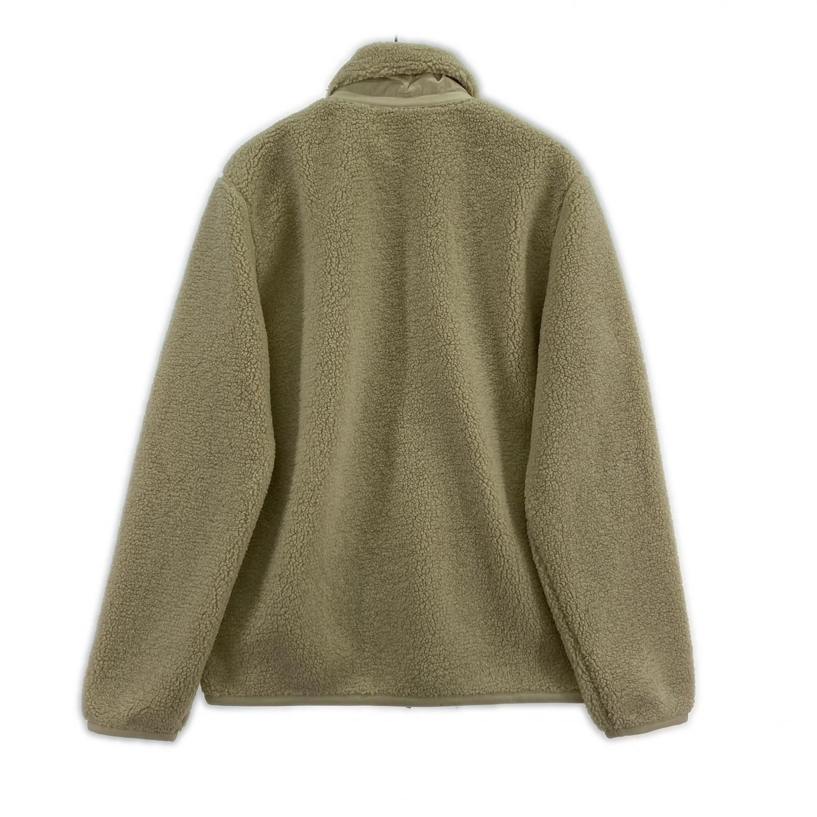 ジャケット MONCLER ZIP UP CARDIGAN ボアフリースジャケット M アイボリー M